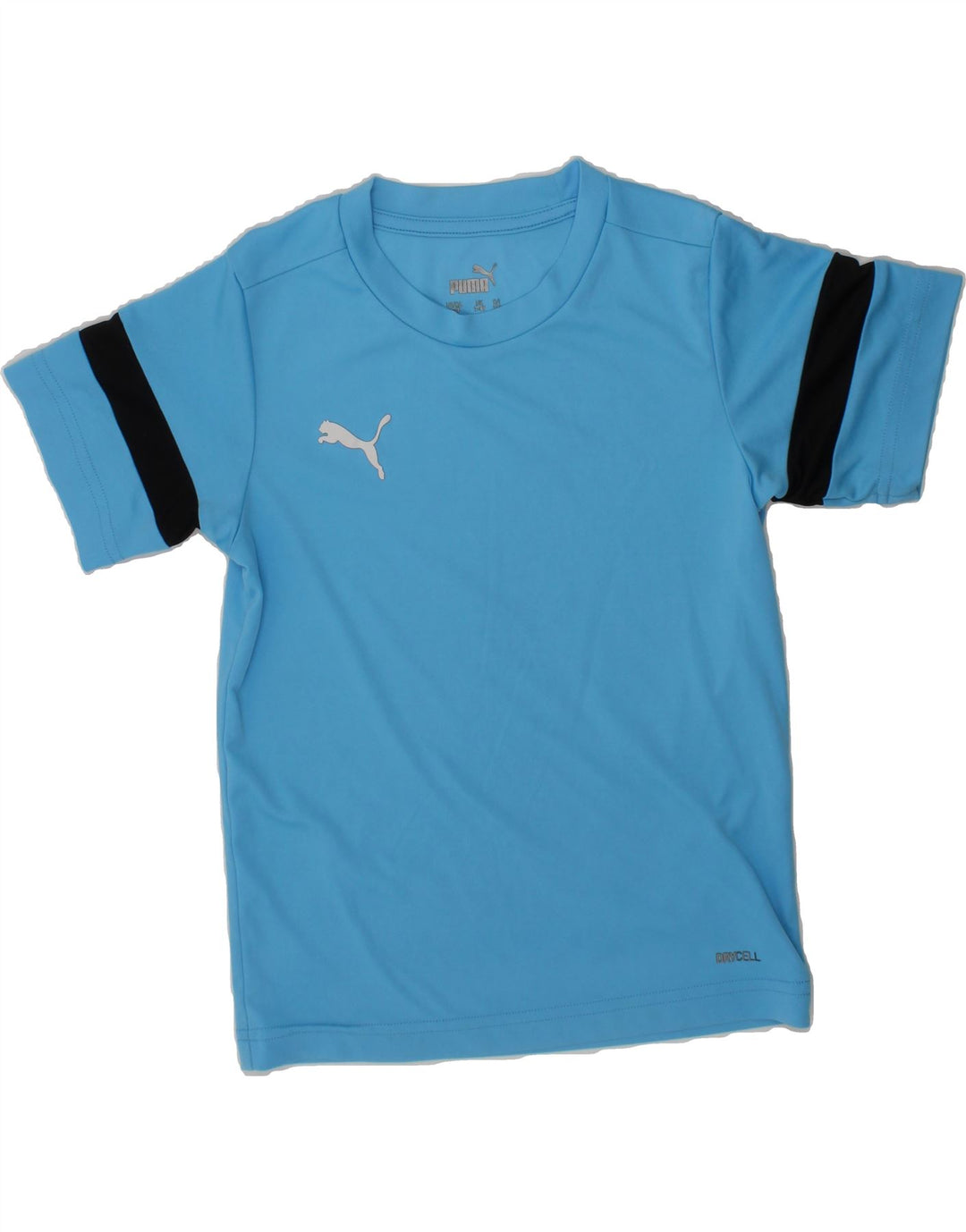 PUMA Boys T-Shirt Top 7-8 Years Blue Vintage Puma and Second-Hand Puma from Messina Hembry 