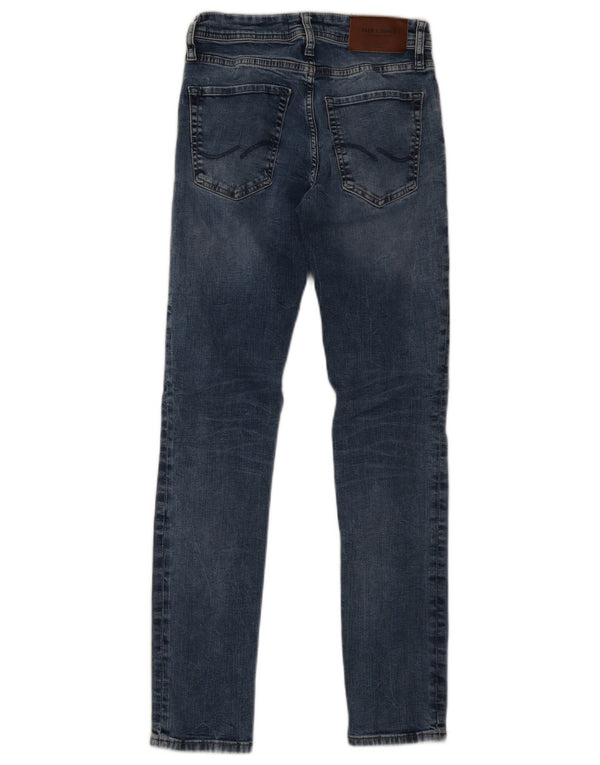 Jack & Jones Masculino GLENN Slim Jeans W27 L32 Azul Algodão