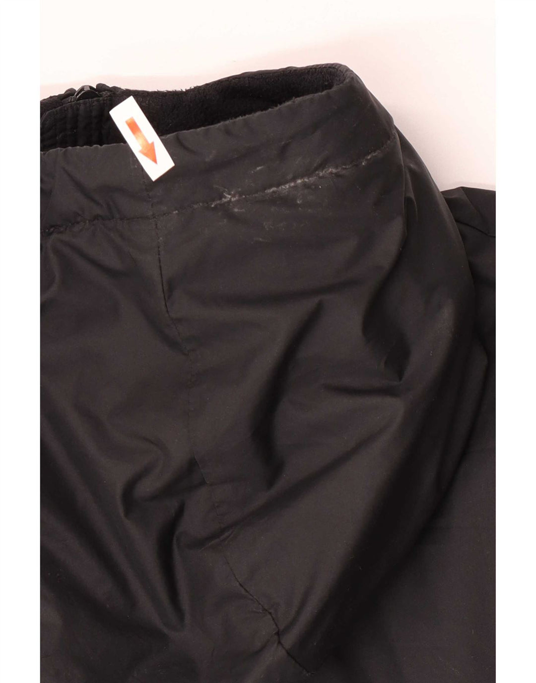 Jaqueta corta-vento masculina Nike com capuz UK 40 grande poliéster preto colorblock