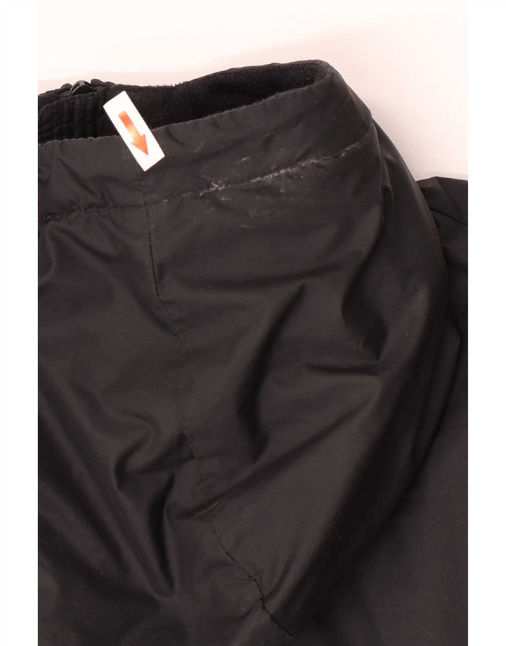 Jaqueta corta-vento masculina Nike com capuz UK 40 grande poliéster preto colorblock