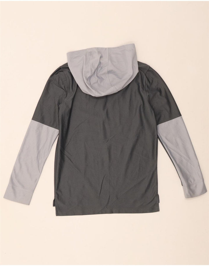 Camiseta Under Armour Boys Heat Gear Graphic manga comprida 9-10 anos cinza médio