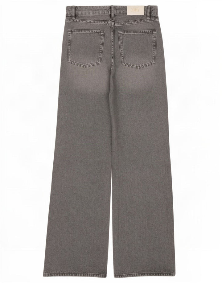 Zara Jeans feminino queimado EU 32 2XS W22 L31 cinza