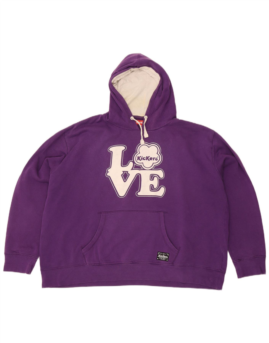 Jumper com capuz gráfico masculino Kickers 2XL roxo
