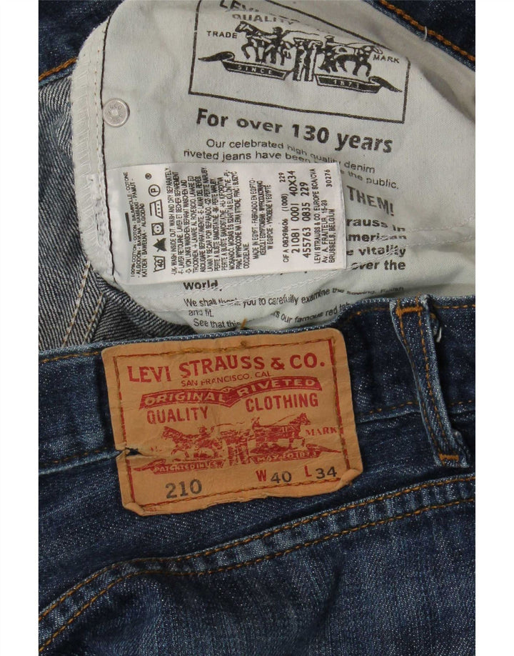 Levi's Masculino 210 Straight Jeans W40 L30 Azul Algodão
