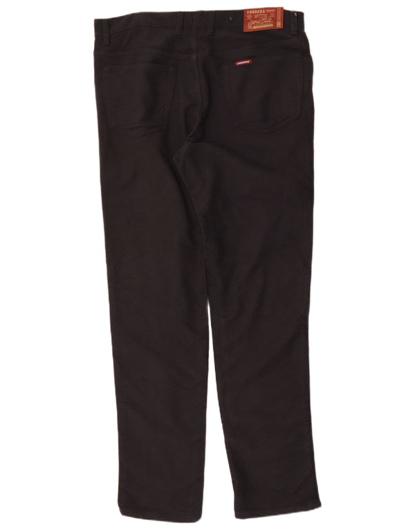 Carrera Mens 700 Regular Fit Calça Casual W38 L35 Algodão Preto