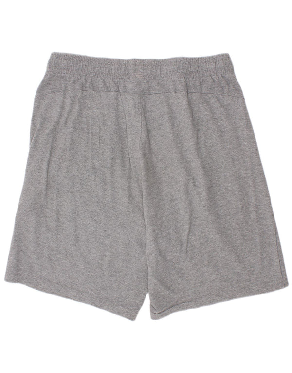 Shorts esportivos gráficos Puma Boys 13-14 anos cinza algodão manchado