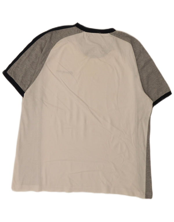 Camiseta masculina Champion grande bloco colorido branco
