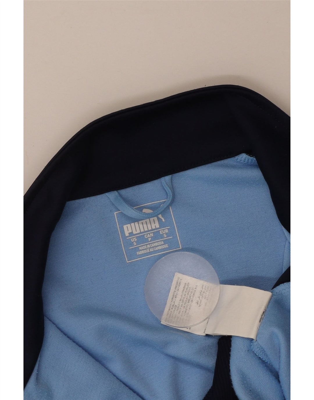 PUMA Womens Borussia Tracksuit Top Jacket UK 10 Small Blue Colourblock