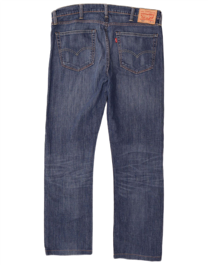 Calça jeans masculina Levi's 513 Slim Straight W38 L31 azul algodão