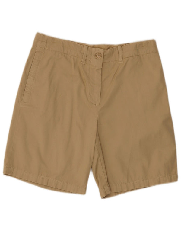 Shorts Chino Feminino Lacoste UK 8 Pequeno W30 Algodão Bege