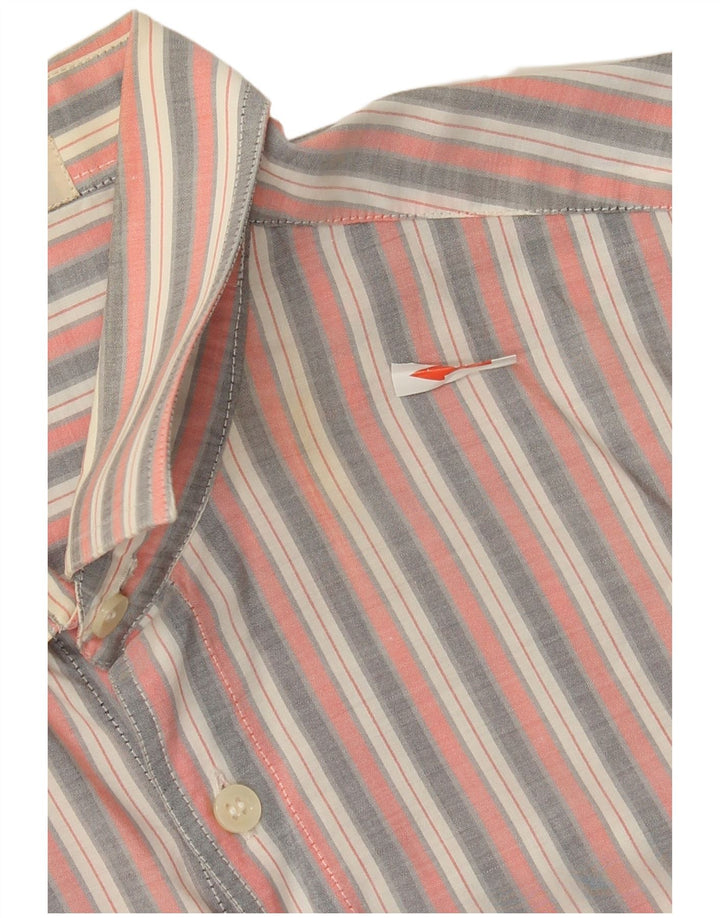Camisa masculina vintage tamanho 40 médio listrado rosa