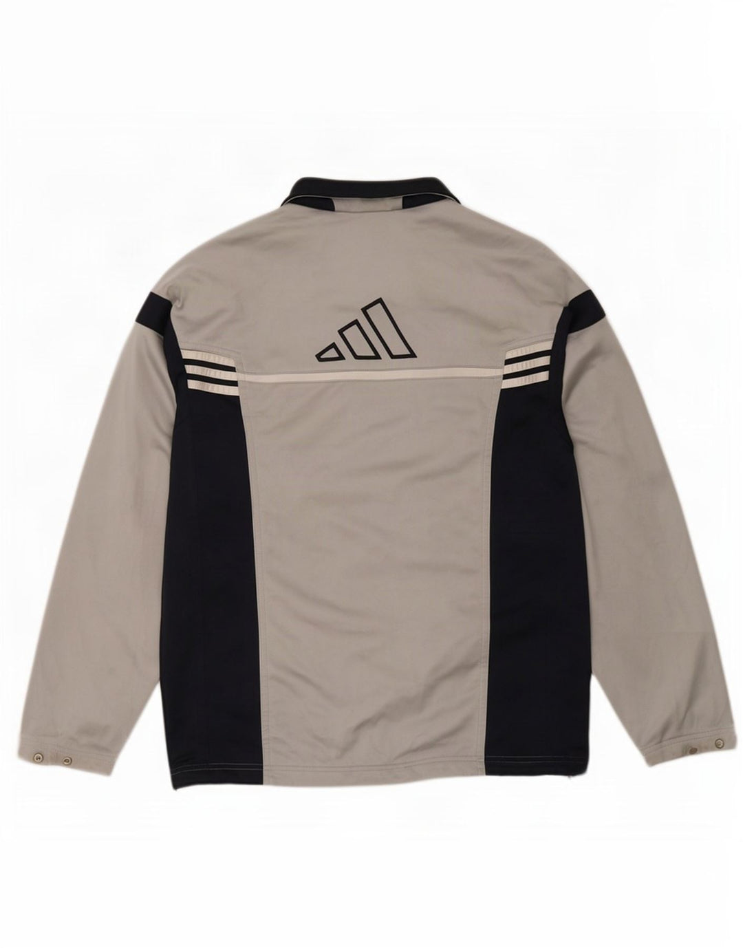 Jaqueta Adidas Masculina Graphic Tracksuit Top Cinza Médio Poliéster Colorblock