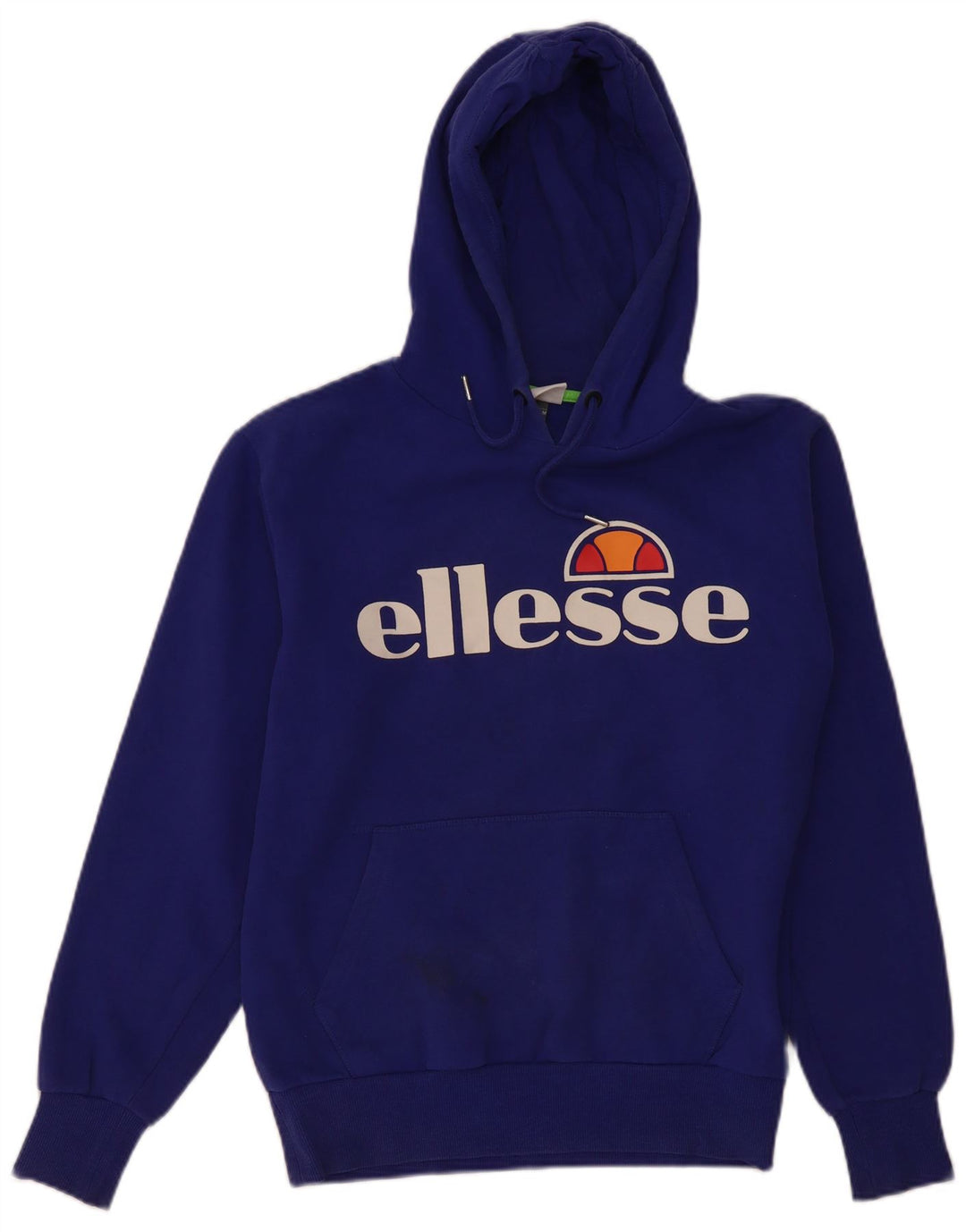 Suéter masculino com capuz gráfico ELLESSE algodão azul médio