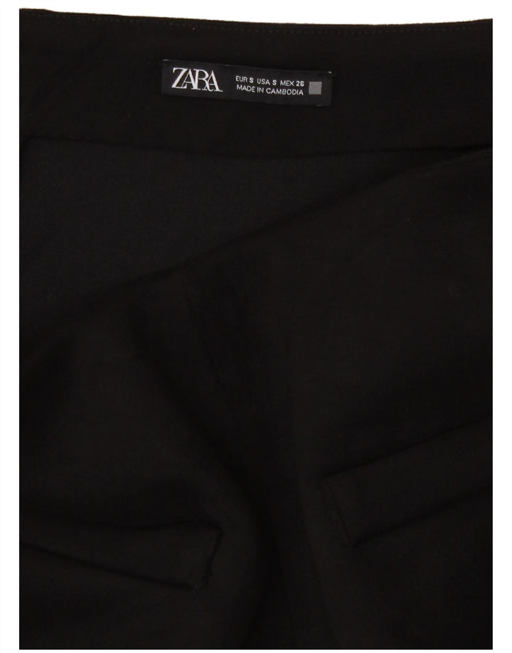 Mini saia feminina Zara pequena W28 preta