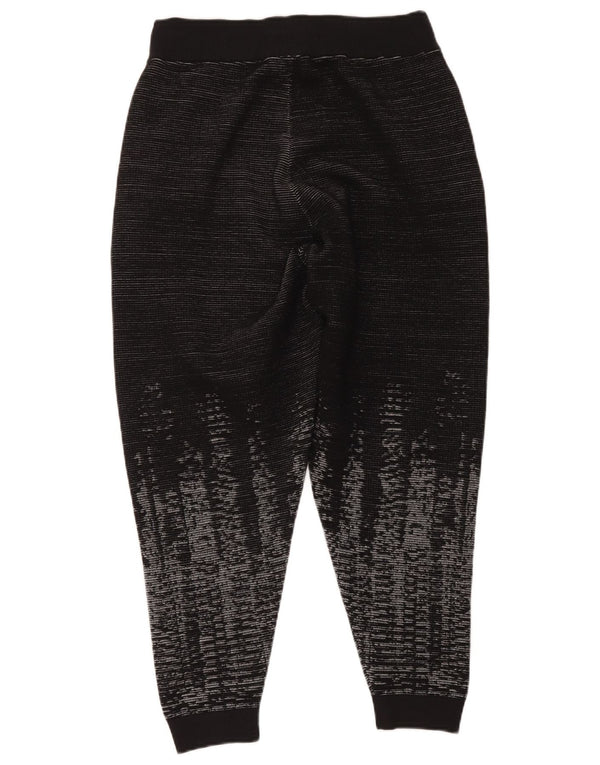 Adidas Mens Treino Calça Joggers Médio Preto Geométrico Lã