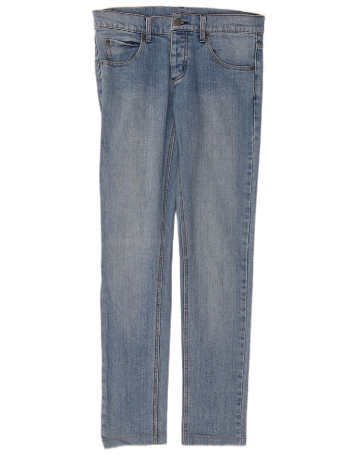 Jeans justos femininos baratos de segunda-feira W28 L32 algodão azul