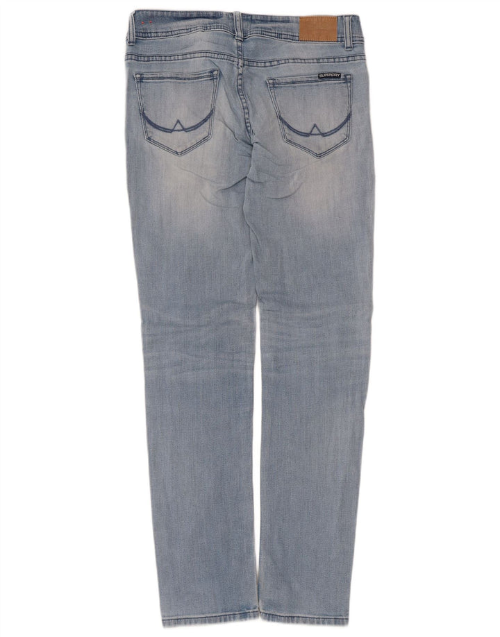Calça jeans feminina Superdry Cigarette Slim W29 L32 algodão azul