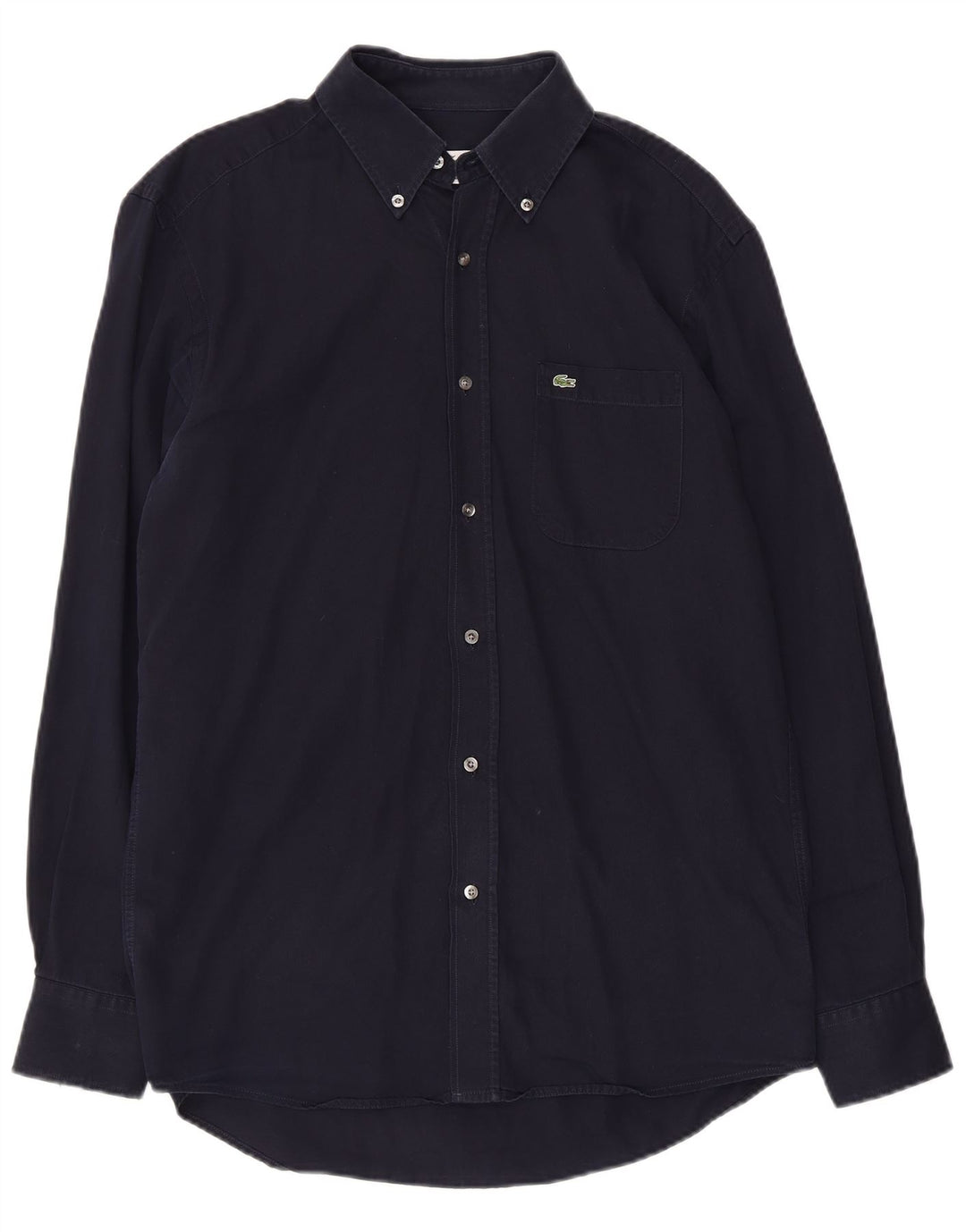 Camisa masculina LACOSTE Regular Fit tamanho 40 algodão azul marinho médio