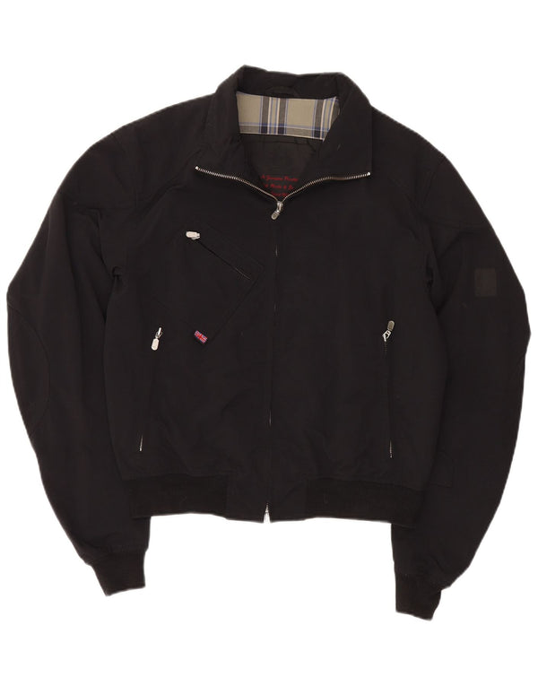 Jaqueta bomber feminina Belstaff UK 14 médio preto nylon