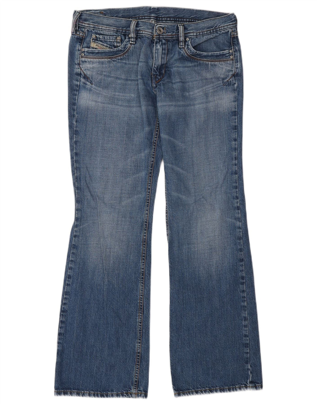 Diesel feminino bootcut jeans W28 L30 azul algodão