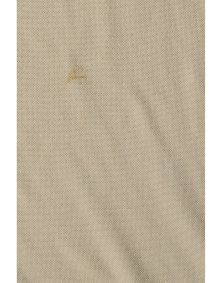 Camisa polo masculina Fred Perry grande de algodão branco
