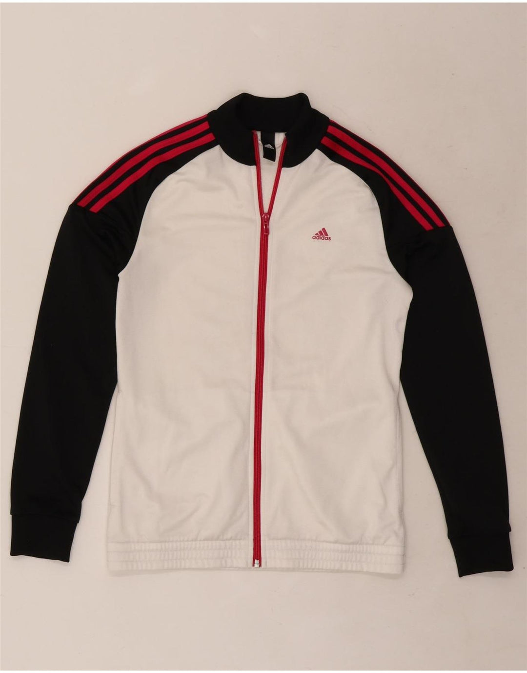 Jaqueta Adidas Meninas Treino Top 14-15 Anos Branco Colorblock Poliéster