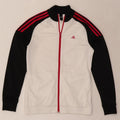 Jaqueta Adidas Meninas Treino Top 14-15 Anos Branco Colorblock Poliéster