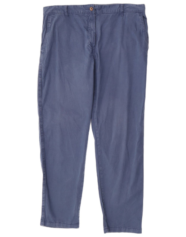 Calça Chino Cônica Feminina Marks & Spencer Reino Unido 16 Grande W34 L29 Azul Marinho