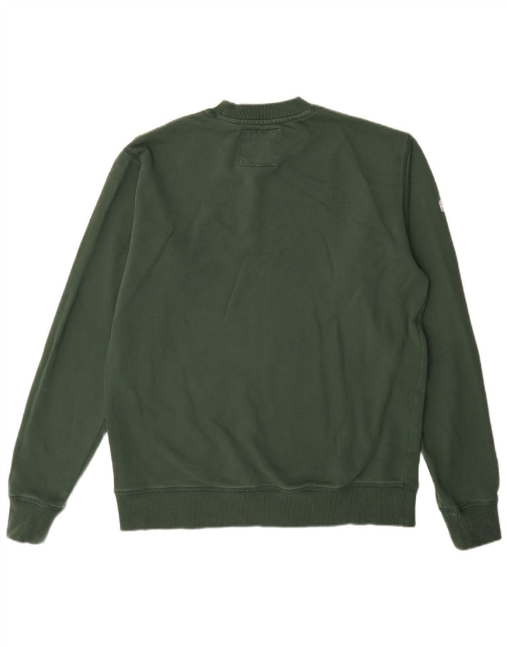 Superdry feminino gráfico oversized moletom jumper UK 10 pequeno verde