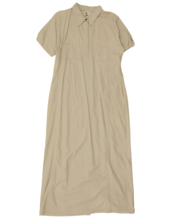 Vestido maxi feminino Astrolabio IT 48 XL algodão bege