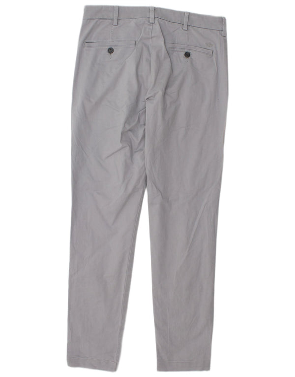 Calças Dockers Mens Tapered Chino W30 L32 Algodão Cinza