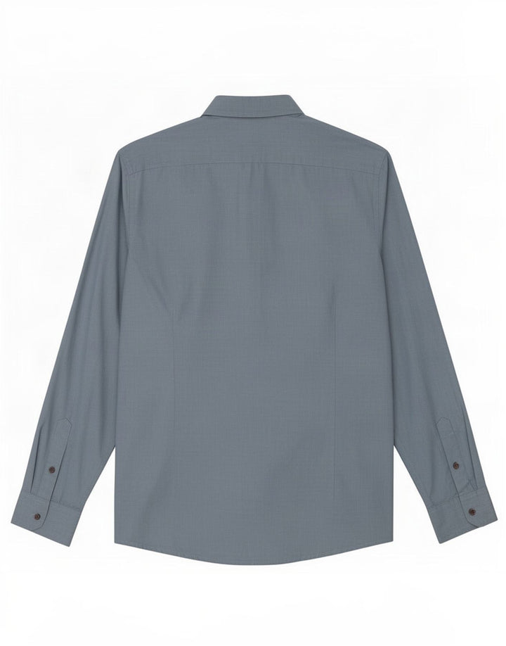 Camisa masculina Ted Baker tamanho 5 XL algodão azul