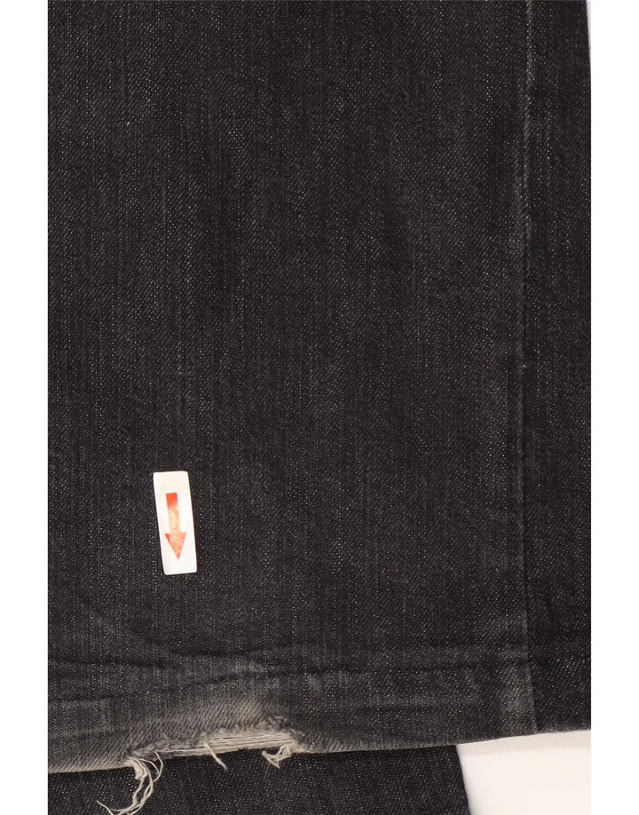 Trussardi Calça jeans reta masculina W34 L33 algodão cinza