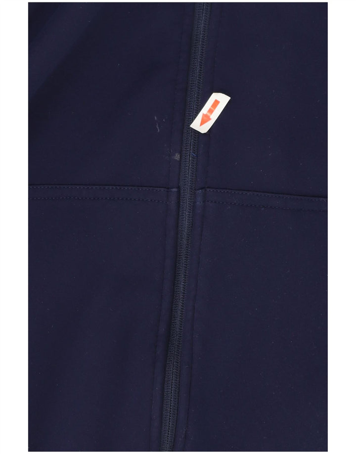 Suéter masculino Canterbury com capuz e zíper grande poliéster colorblock azul marinho