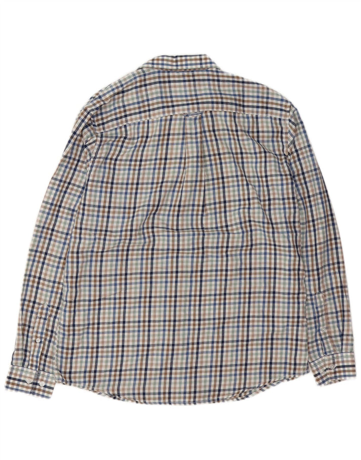 Camisa masculina de flanela James Pringle média multicolorida guingão
