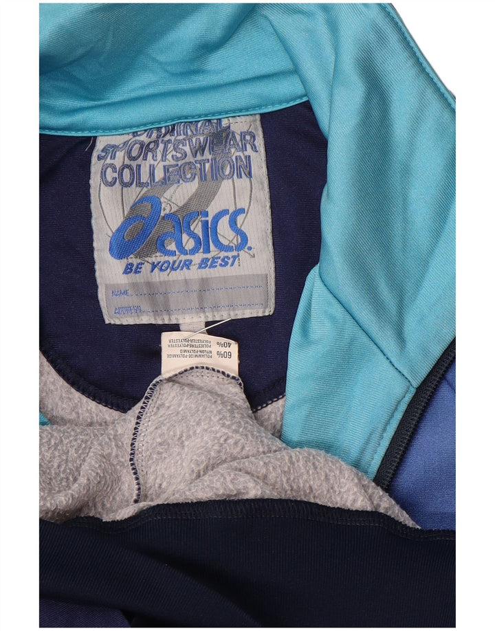 Jaqueta Asics Masculina Graphic Tracksuit Top Azul Médio Colourblock Poliamida