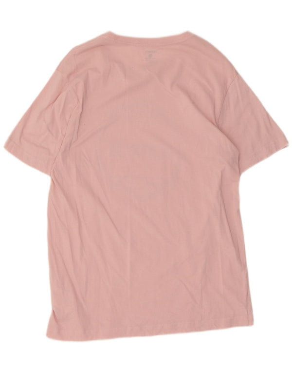 Camiseta gráfica masculina Hurley Top médio algodão rosa