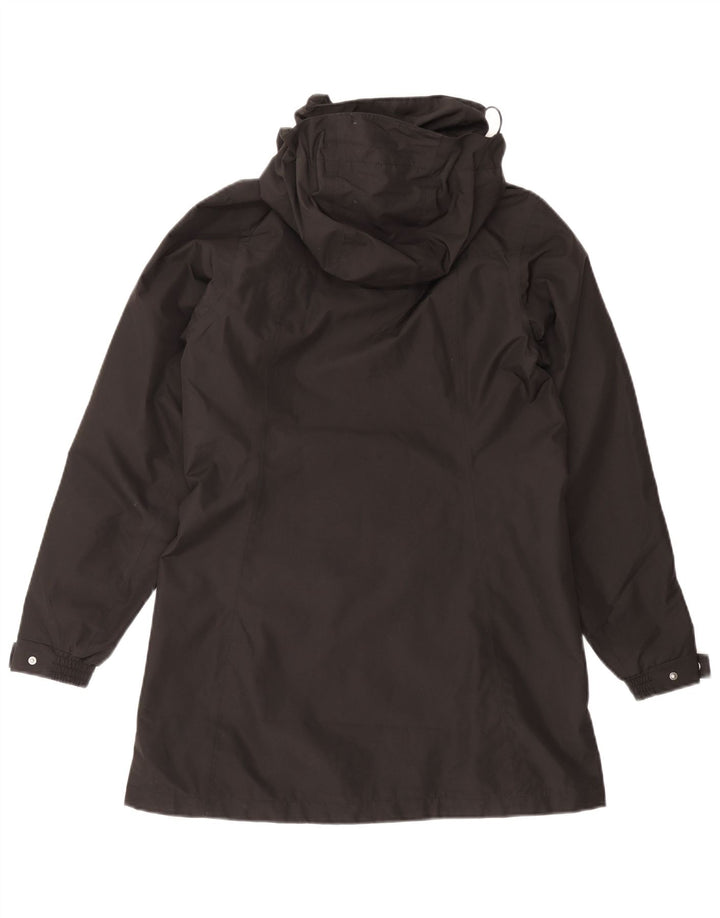 Casaco corta-vento feminino Helly Hansen com capuz UK 10 pequeno poliéster preto