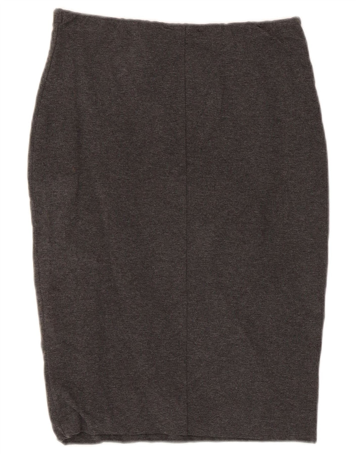 Saia lápis feminina Zara médio W28 algodão cinza