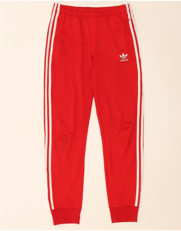 ADIDAS Meninos Calças de Treino Joggers 13-14 Anos Poliéster Vermelho