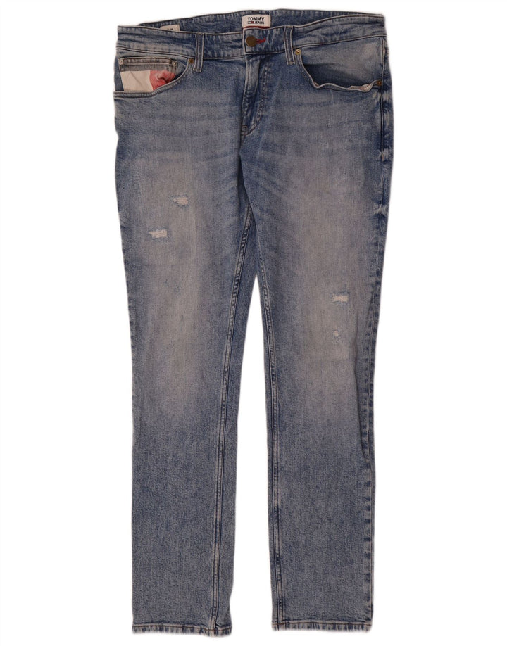 TOMMY HILFIGER Masculino Slim Jeans W34 L32 Azul