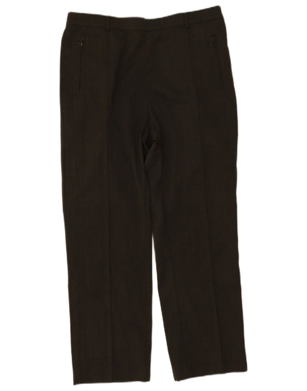 Calças cortadas femininas Marks & Spencer Reino Unido 14 Grande W32 L26 Caqui