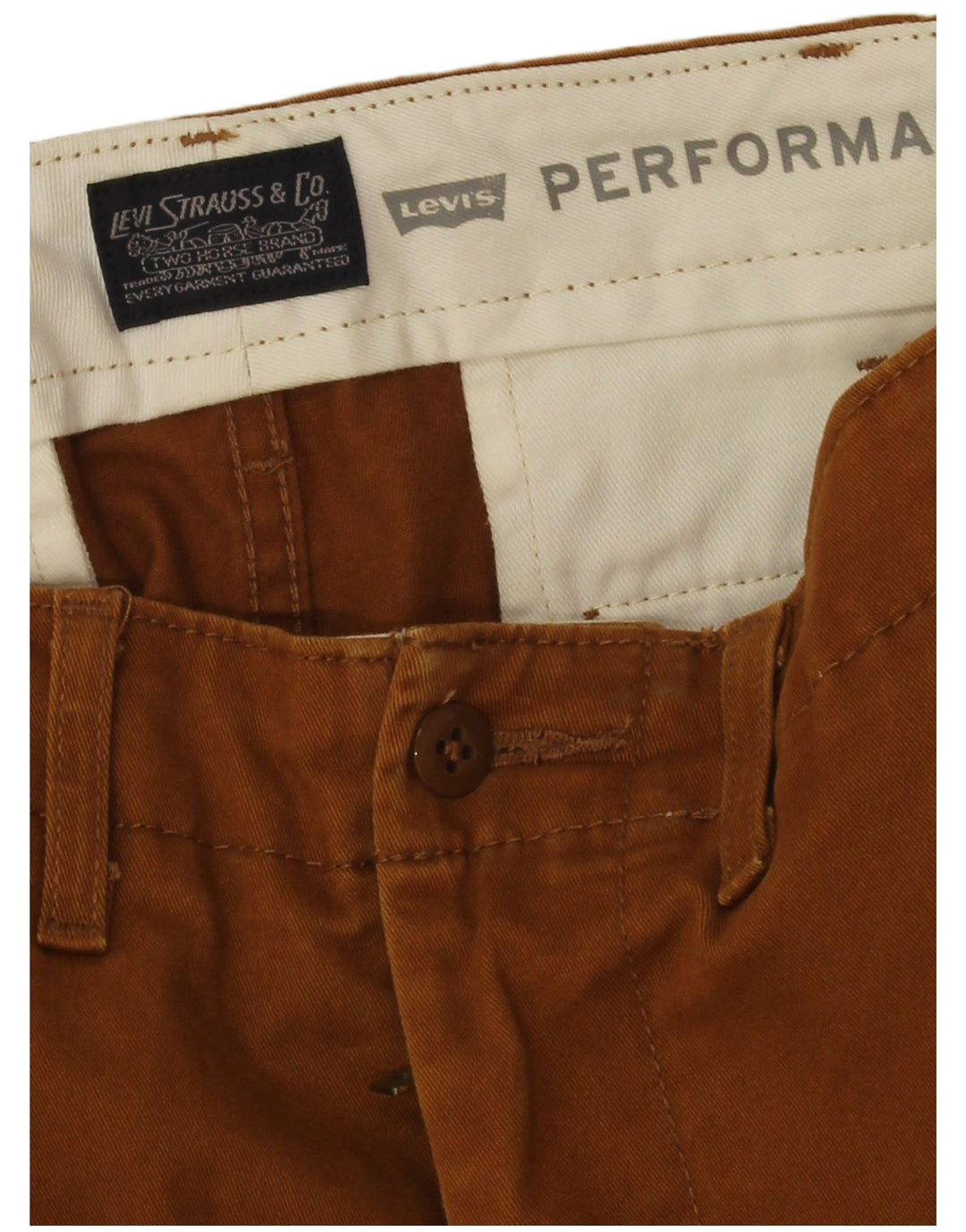 Calça jeans reta masculina Levi's W30 L26 marrom