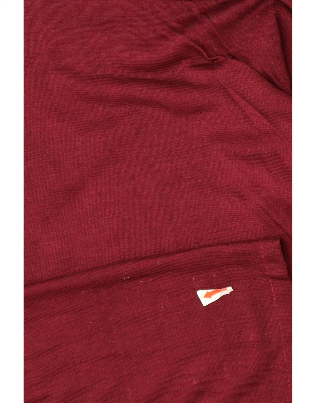 Top feminino VINTAGE de manga comprida UK 14 grande floral borgonha