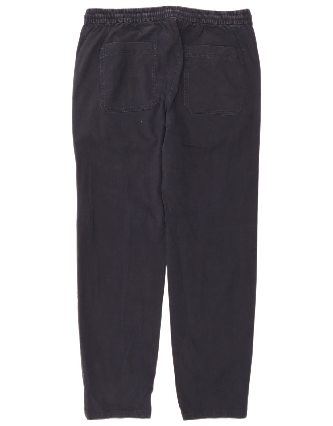 Calça chino reta masculina Marks & Spencer média W32 L29 azul marinho