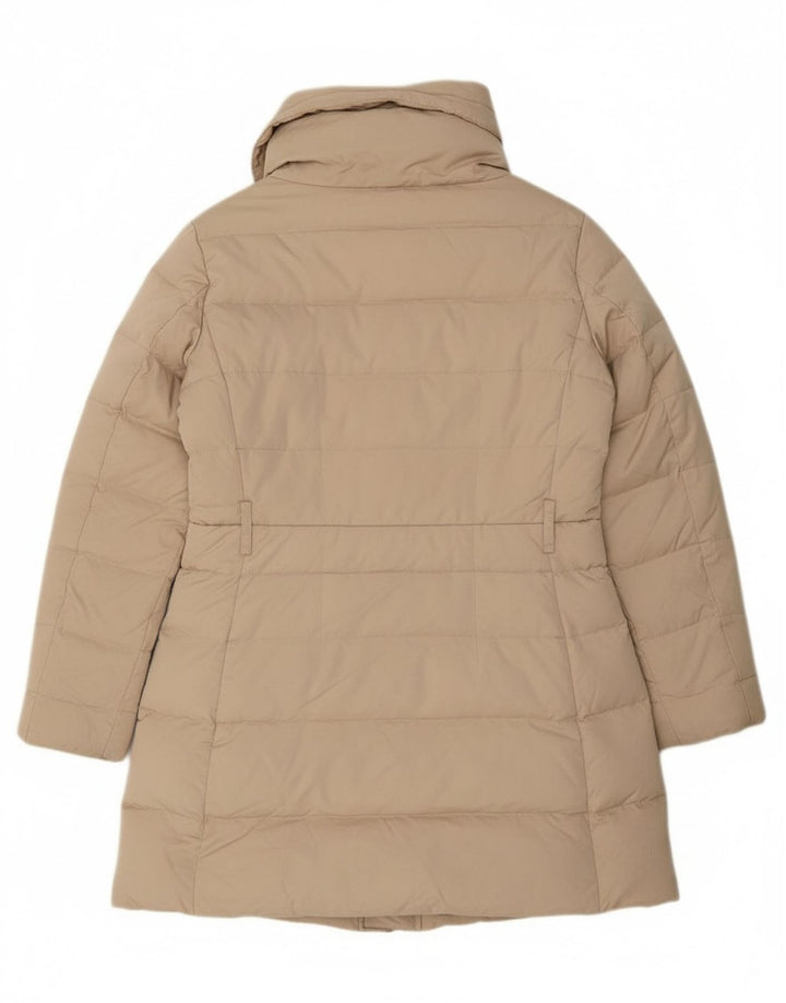 Casaco acolchoado feminino ZARA UK 16 grande bege