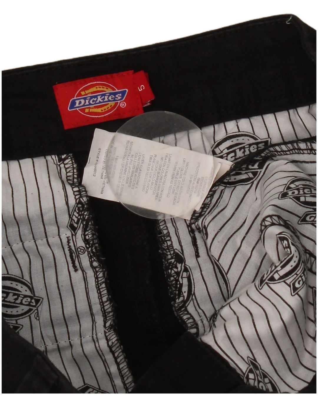 Shorts Chino feminino Dickies US 5 médio W28 algodão preto