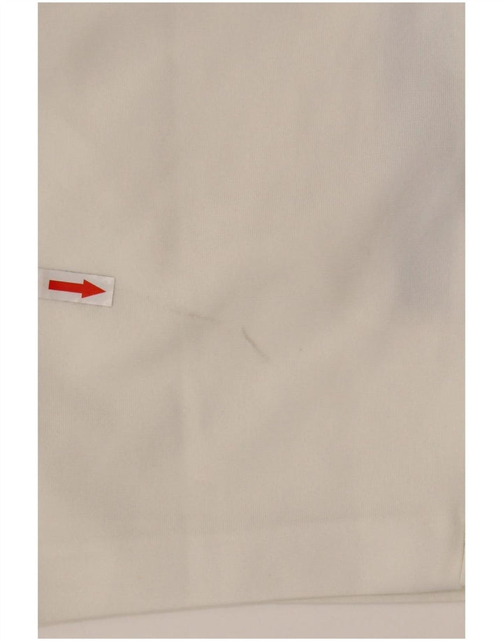 Shorts Chino feminino Diadora W33 grande bloco colorido branco