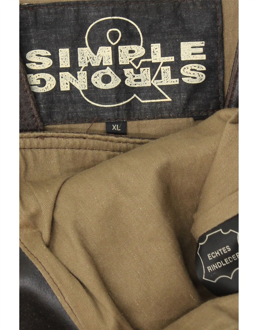 Colete de couro masculino VINTAGE XL couro marrom