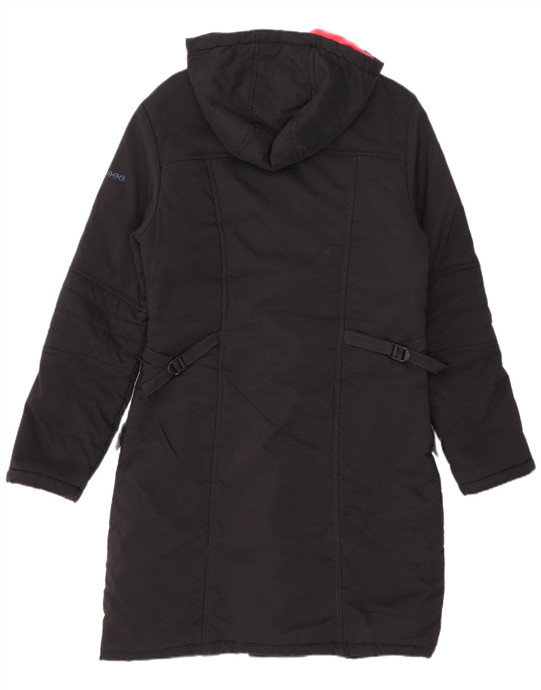 Casaco acolchoado com capuz feminino Lee UK 10 pequeno preto